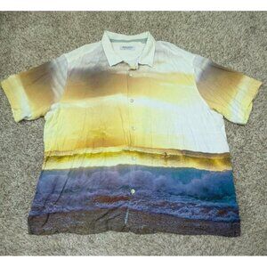 Tommy Bahama Shirt Men 3XL The Veracruz Cay Artist Sunset Beach Camp Loop Collar